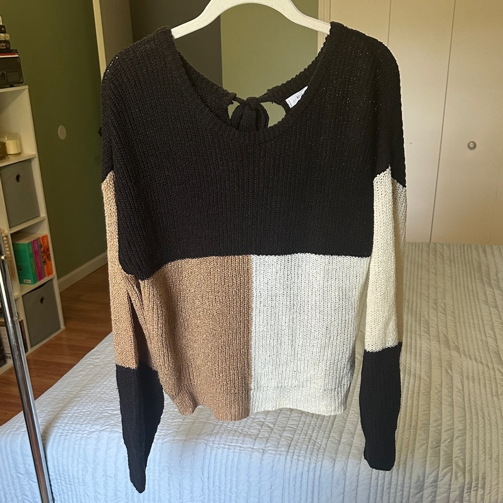 mine Colorblock Crewneck Sweater
